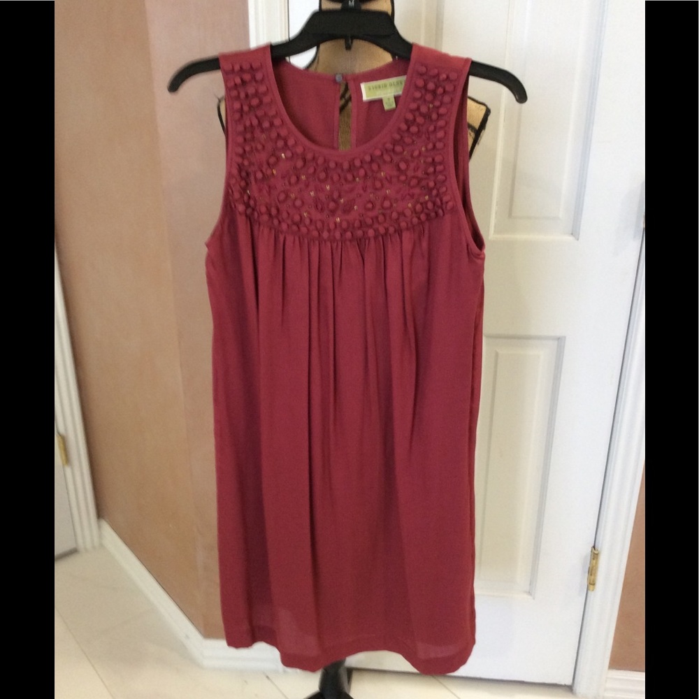 Sigrid Olsen Sleeveless Dress w/Embellished Yoke